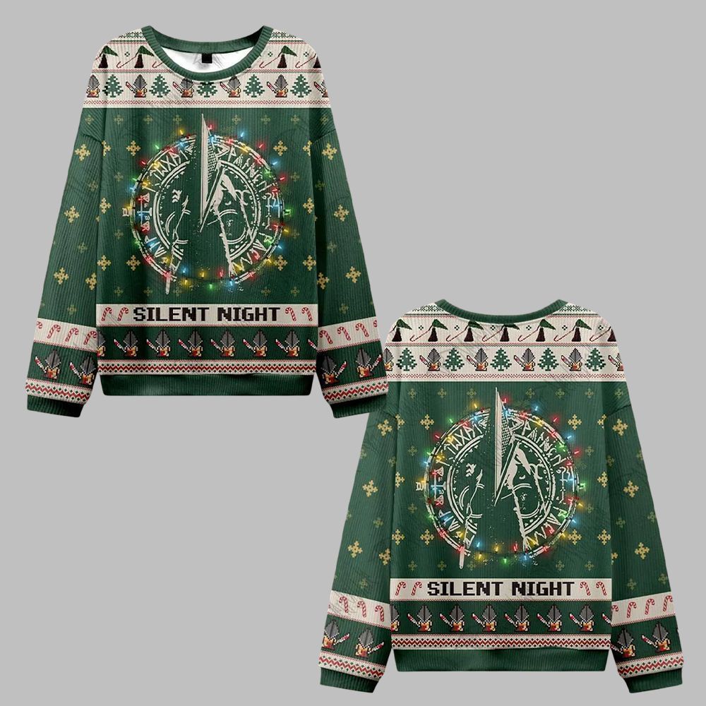 2025 Christmas Silent Night Ugly Christmas Sweater - Grishko.com