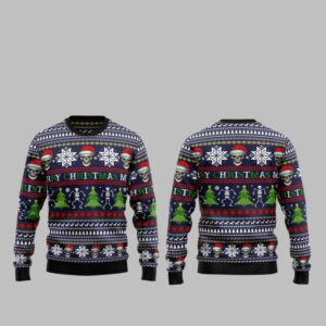 2025 Christmas Skull Christmas Ugly Christmas Sweater - Grishko.com