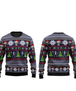 Alternative view of 2025 Christmas Skull Christmas Ugly Christmas Sweater 