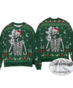 Alternative view of 2025 Christmas Skull Ugly Christmas Sweater
