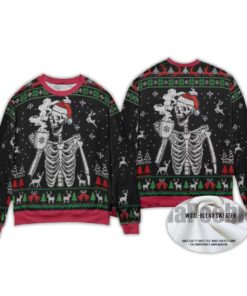 2025 Christmas Skull Ugly Christmas Sweater