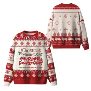 Alternative view of 2025 Christmas Sleighin Or Slayint Ugly Sweater - Grishko.com