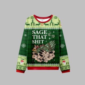 Alternative view of 2025 Christmas Smudge That Shits Ugly Christmas Sweater - Grishko.com