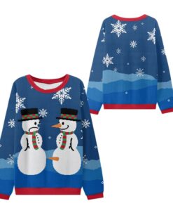 Alternative view of 2025 Christmas Snowman Carrot Envy Ugly Sweater 