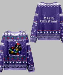2025 Christmas Sorry I'm An Indoor Cat Ugly Sweater 