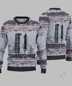 2025 Christmas SpaceX Starship Ugly Sweater 