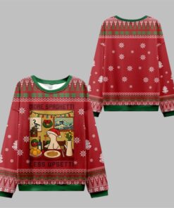 2025 Christmas Spaghetti Less Upsetti Ugly Sweater 