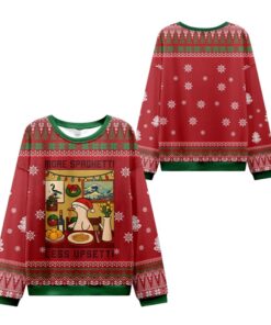Alternative view of 2025 Christmas Spaghetti Less Upsetti Ugly Sweater 
