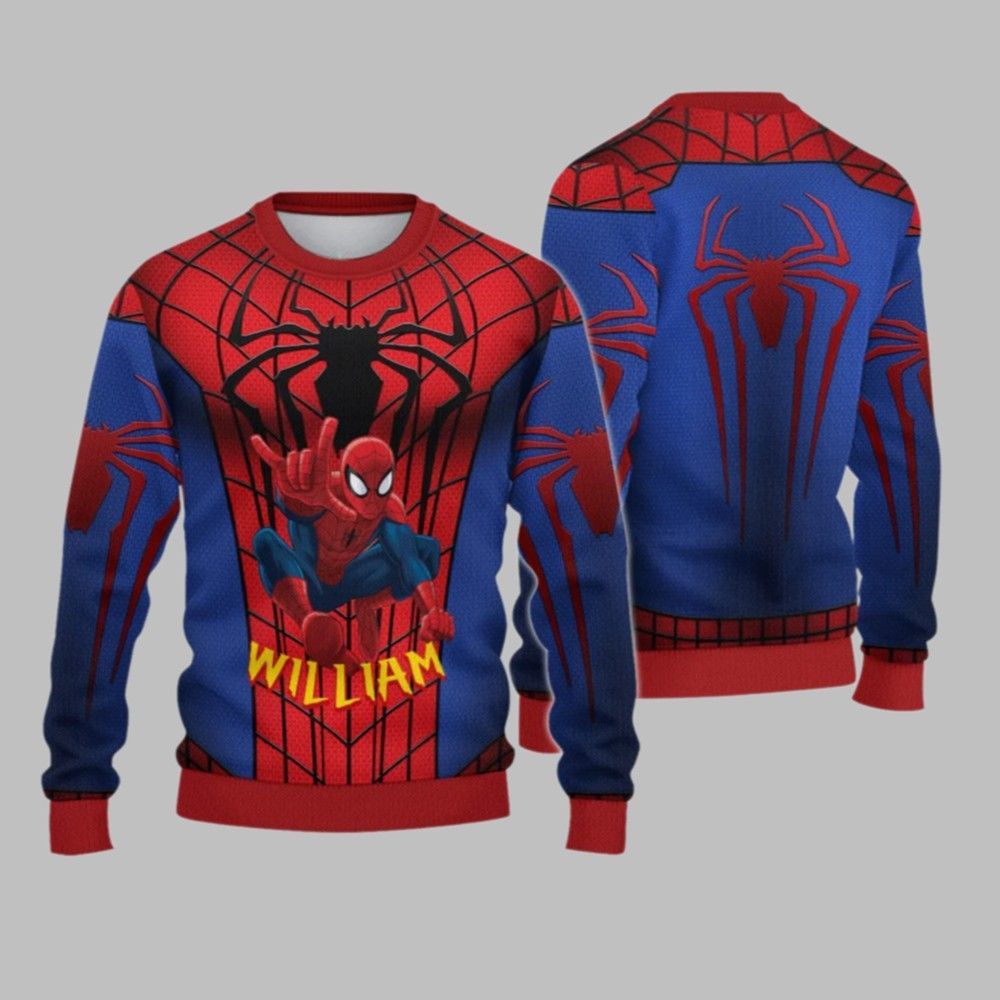 2025 Christmas Spider Hero Christmas Ugly Sweatshirt - Grishko.com
