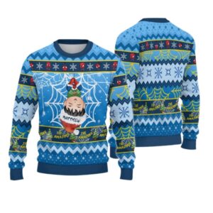 Alternative view of 2025 Christmas Spider Superhero The Amazing Christmas Ugly Sweatshirt - Grishko.com