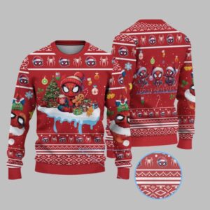 2025 Christmas Spiderman Merry Christmas Ugly Sweater - Grishko.com