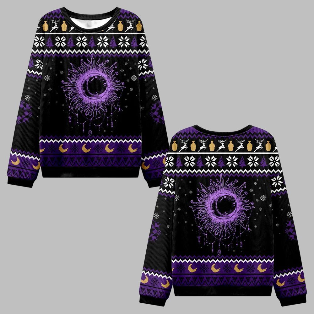 2025 Christmas Starry Eye Ugly Christmas Sweater - Grishko.com