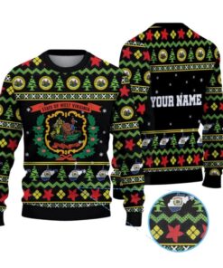 Alternative view of 2025 Christmas State Of West Virginia Flag Ugly Sweater 