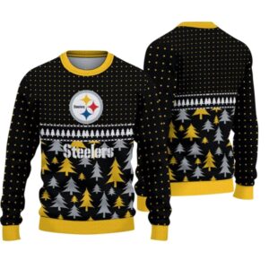 Alternative view of 2025 Christmas Steelers Ugly Sweater - Grishko.com