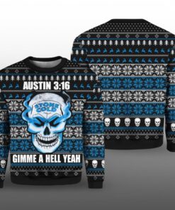 2025 Christmas Stone Cold Steve Austin 3 16 Ugly Sweater 