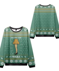 Alternative view of 2025 Christmas Story Fragile Ugly Sweater 