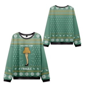 Alternative view of 2025 Christmas Story Fragile Ugly Sweater - Grishko.com