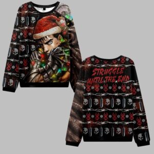 2025 Christmas Struggle Until the End Ugly Christmas Sweater - Grishko.com