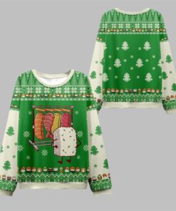 2025 Christmas Sushi Choosing Clothes Ugly Sweater 