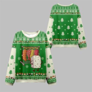 2025 Christmas Sushi Choosing Clothes Ugly Sweater - Grishko.com