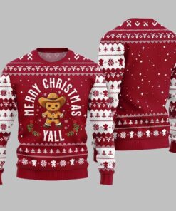 2025 Christmas Sweet & Silly Gingerbread Cookie Ugly Christmas Sweater 