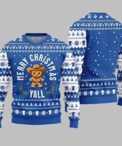 Alternative view of 2025 Christmas Sweet & Silly Gingerbread Cookie Ugly Christmas Sweater 