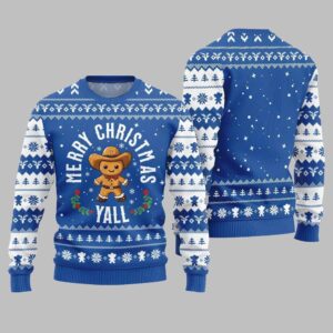 Alternative view of 2025 Christmas Sweet & Silly Gingerbread Cookie Ugly Christmas Sweater - Grishko.com