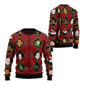Alternative view of 2025 Christmas Symbols Ugly Christmas Sweater - Grishko.com