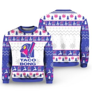 Alternative view of 2025 Christmas Taco Bong Ugly Christmas Sweater - Grishko.com