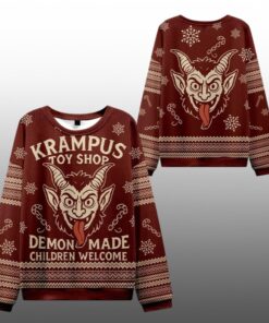 2025 Christmas Terrible Krampus Toys Shop Ugly Sweater 