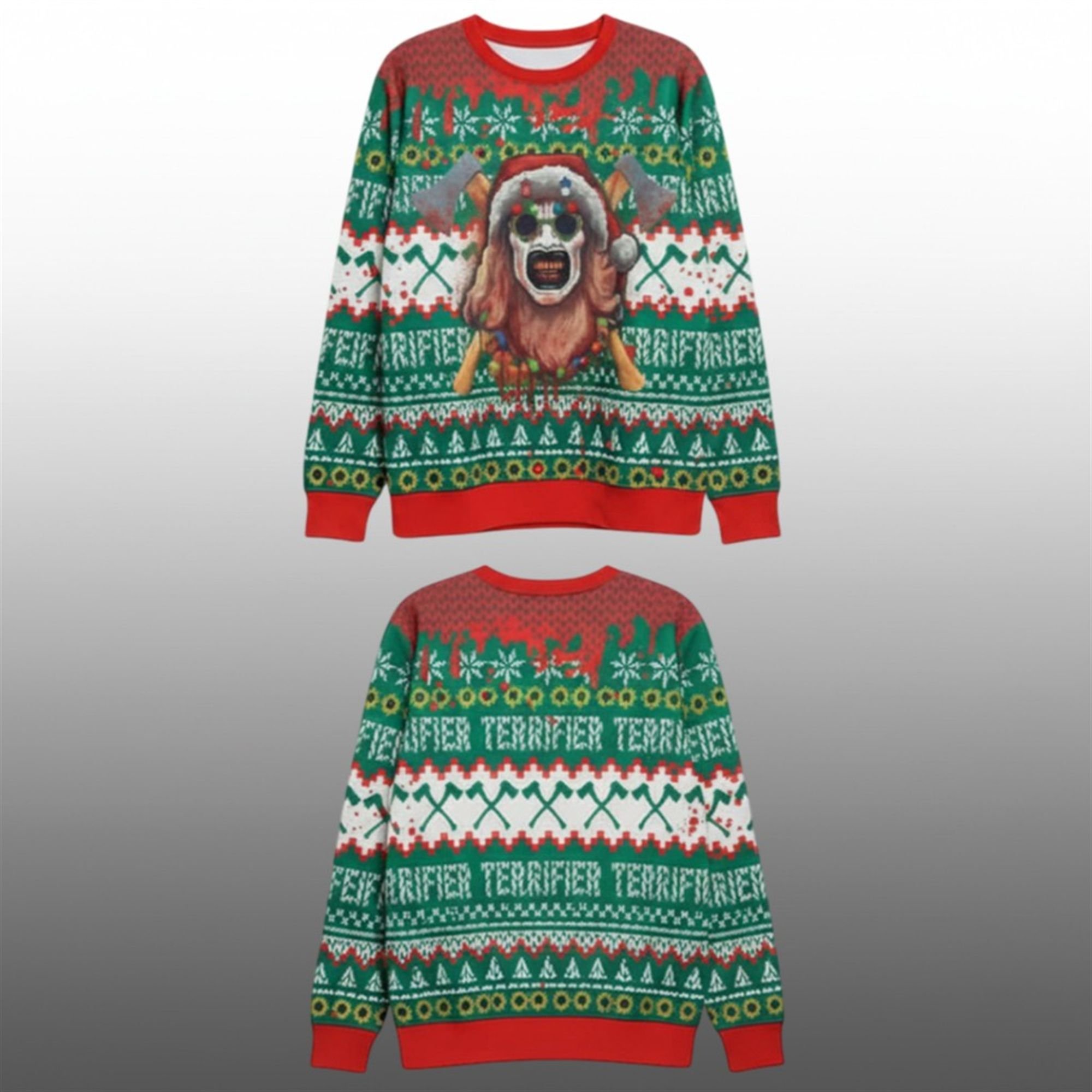 2025 Christmas Terrifier Ugly Christmas Sweater - Grishko.com