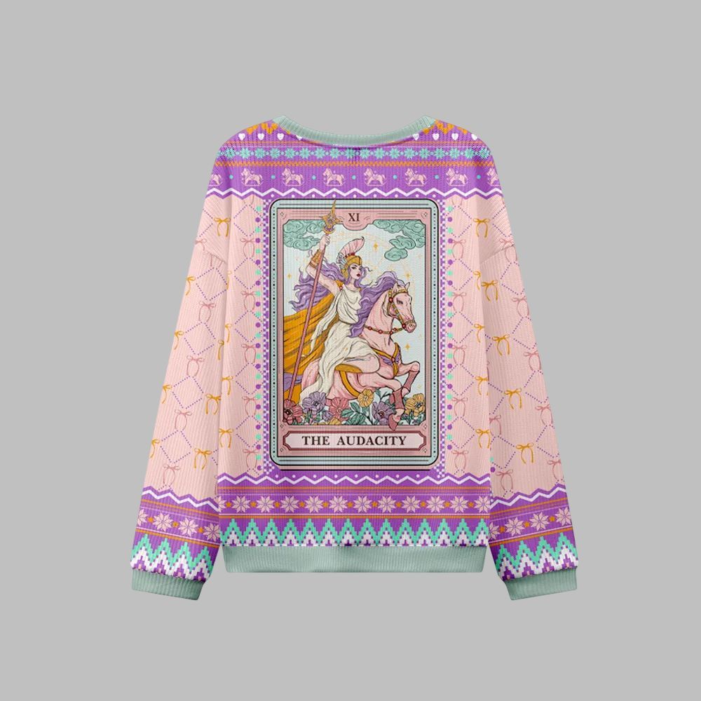 2025 Christmas The Audacity Goddess Ugly Christmas Sweater - Grishko.com - Image 3