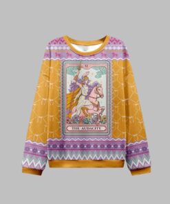 Alternative view of 2025 Christmas The Audacity Tarot Card Ugly Christmas Sweater 