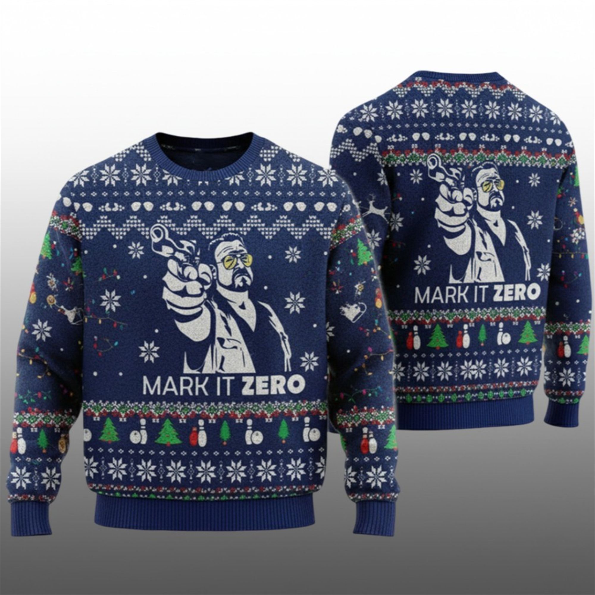 2025 Christmas The Big Lebowski Ugly Christmas Sweater - Grishko.com