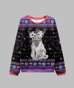 Alternative view of 2025 Christmas The Cat Goddess Bastet Ugly Christmas Sweater 