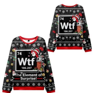 Alternative view of 2025 Christmas The Elements Of Surprise Ugly Sweater - Grishko.com