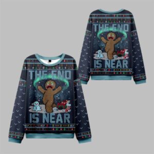 2025 Christmas The End Is Near Ugly Sweater - Grishko.com
