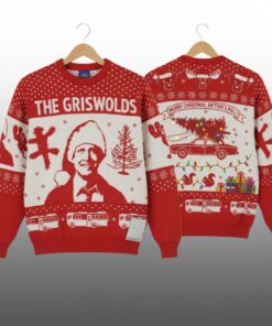 2025 Christmas The Griswolds Threshold of Hell Clark Santa Hat Ugly Sweater 