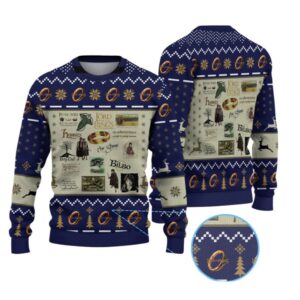 Alternative view of 2025 Christmas The Lord Of The Rings Ugly Christmas Sweater - Grishko.com