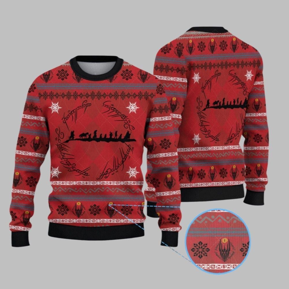 2025 Christmas The Lord Of The Rings Ugly Sweater - Grishko.com