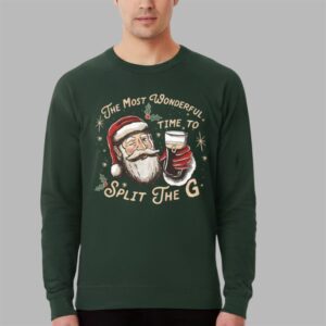 Alternative view of 2025 Christmas The Most Wonderful Split The G Ugly Sweater - Grishko.com