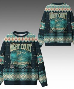 Alternative view of 2025 Christmas The Night Court Velaris City Of Starlight Ugly Sweater 