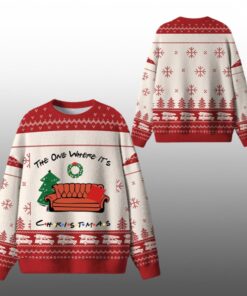 2025 Christmas The One Where It's Christmas Ugly Sweater 