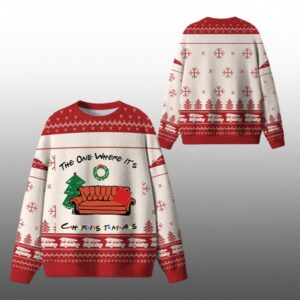2025 Christmas The One Where It's Christmas Ugly Sweater - Grishko.com