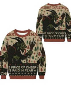 Alternative view of 2025 Christmas The Price Of Cheer Is Paid In Fear Ugly Sweater 