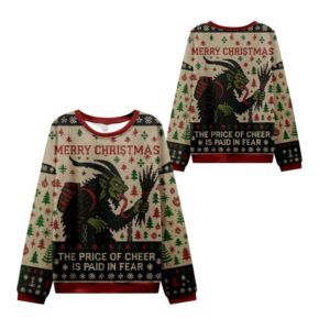 Alternative view of 2025 Christmas The Price Of Cheer Ugly Sweater - Grishko.com
