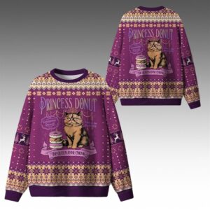 Alternative view of 2025 Christmas The Queen Anne Chonk Ugly Sweater - Grishko.com