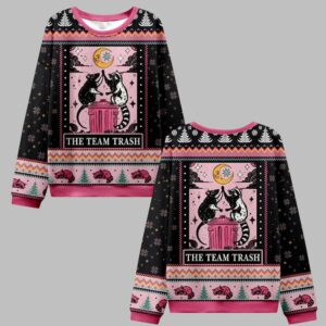 2025 Christmas The Team Trash Opossum Ugly Christmas Sweater - Grishko.com