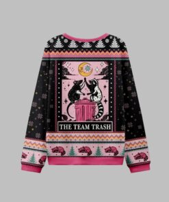 Alternative view of 2025 Christmas The Team Trash Opossum Ugly Christmas Sweater 