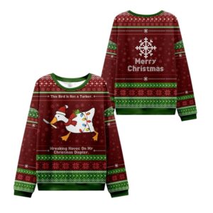 Alternative view of 2025 Christmas This Birld Is Not A Turkey Ugly Sweater - Grishko.com